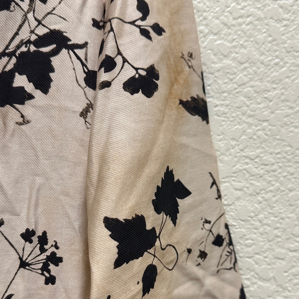 Floral Beige and Black Women's Dress - Picture 5 of 9